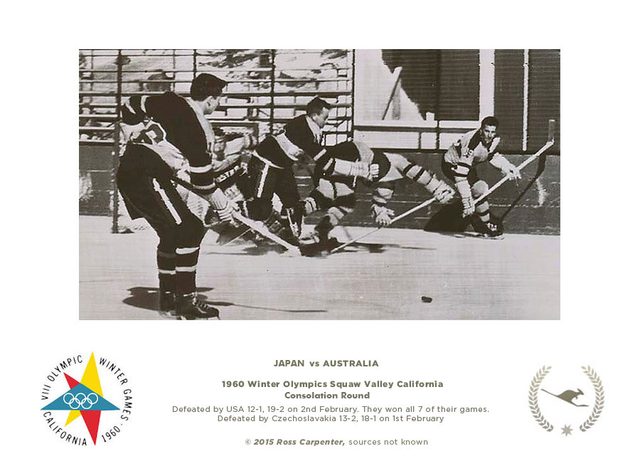 1960 Olympics Hockey Poster